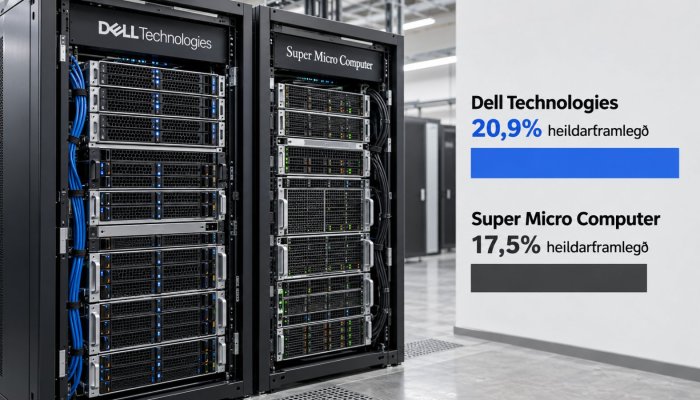 Dell eða Supermicro: 20,9% gegn 17,5% felur ólíkan rekstur
