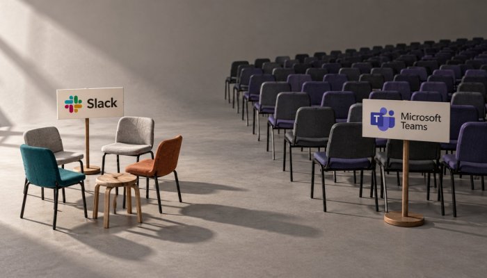 Slack hay Microsoft Teams: lịch sử chat và họp video quyết định lựa chọn