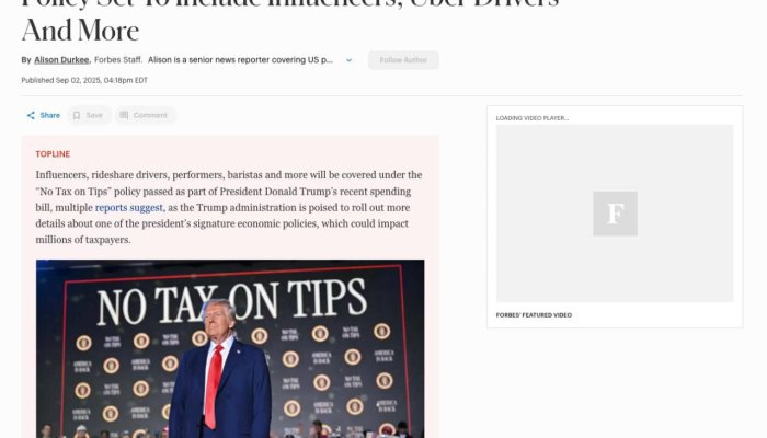 Unexpected Good News for Creators: Trump’s “No Tax on Tips” Initiative to Include Digital Content Creators