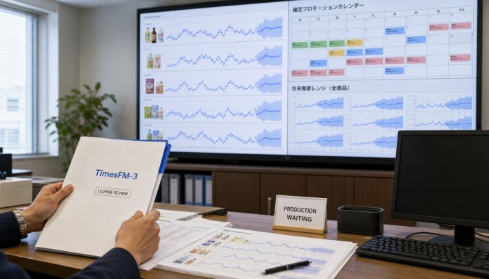 TimesFM-3は多変量予測に進化、商用利用できない落とし穴