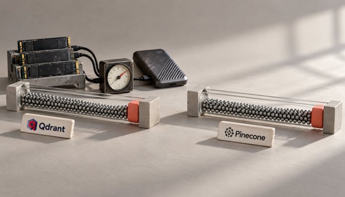 Qdrant أم Pinecone؟ الاستضافة الذاتية أسرع لكن التشغيل جزء من الفاتورة
