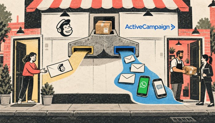 ActiveCampaign ou Mailchimp: automação profunda vem com extras pagos