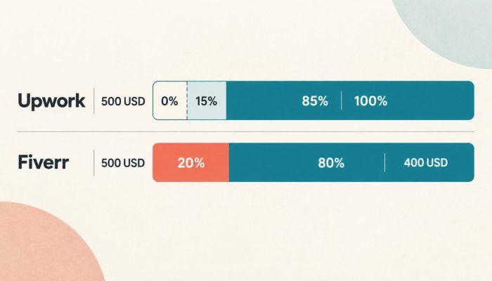 Upwork ili Fiverr: provizija od 20% mijenja računicu