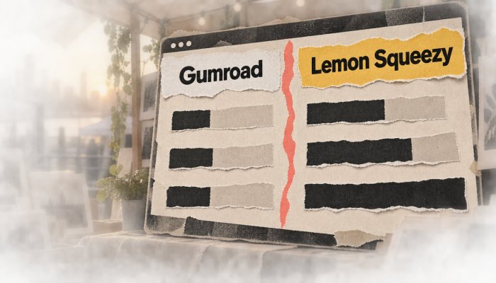 Gumroad apo Lemon Squeezy: 10% përballet me 5% + 0,50 dollarë
