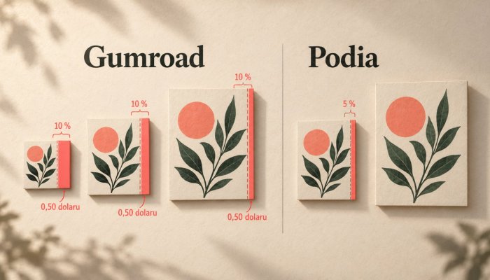 Podia, nebo Gumroad: deset procent bolí nejvíc u levných produktů