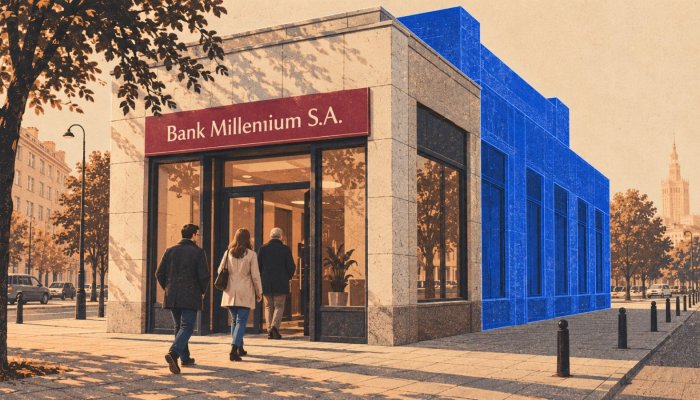 Millennium przenosi ryzyko 6 mld zł kredytów — CET1 może wzrosnąć o 80 pb