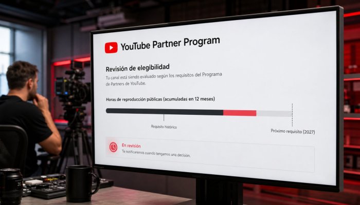 YouTube duplica el listón: 8.000 horas para monetizar desde 2027