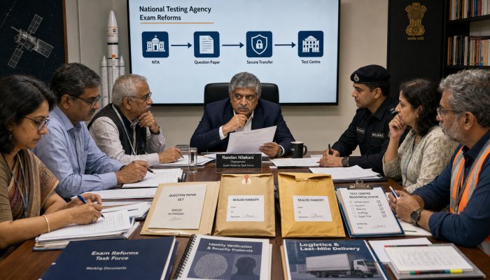 Nandan Nilekani की अध्यक्षता में परीक्षा सुधार टास्क फोर्स गठित