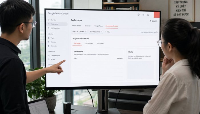 Google mở báo cáo AI Search toàn cầu: vẫn chưa có dữ liệu lượt nhấp
