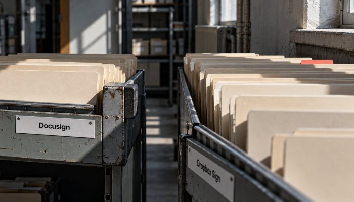 Dropbox Sign ali Docusign: neomejeno pošiljanje spremeni račun