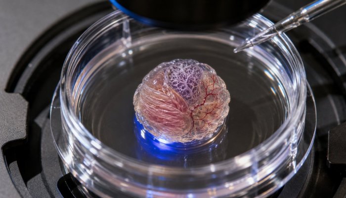 培養組織が筋肉・神経・血管を同時形成、ただし直径0.6mm
