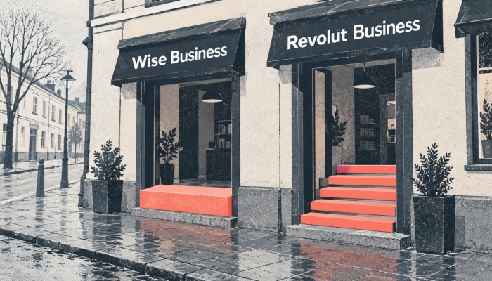 „Wise Business“ ar „Revolut Business“: 60 € iškart arba 10 € kas mėnesį
