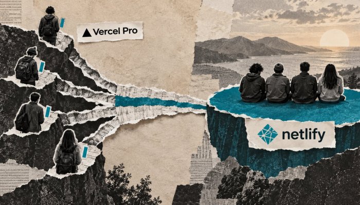 Vercel hay Netlify: bốn thành viên có thể làm hóa đơn lệch bốn lần