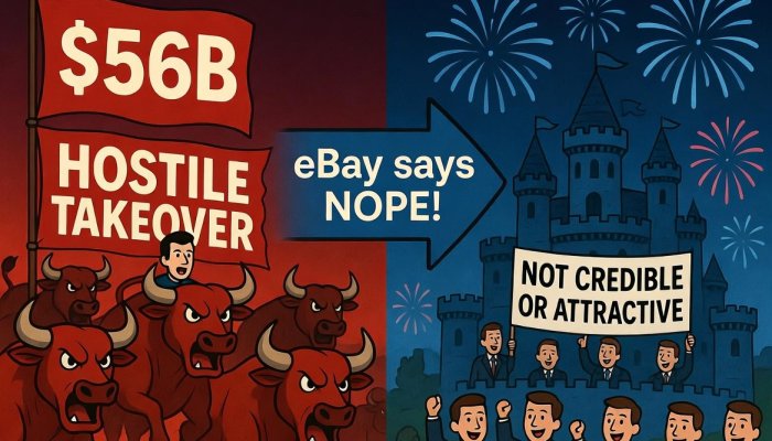 eBay Board Rejects GameStop’s $56 Billion Hostile Takeover Bid as “Not Credible or Attractive”