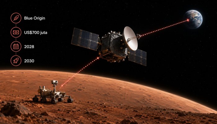 Blue Origin membangun jaringan Mars—kontraknya bernilai hingga US$700 juta