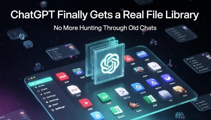 ChatGPT Finally Gets a Real File Library — No More Hunting Through Old Chats