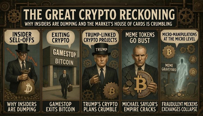 The Great Crypto Reckoning: Why Insiders Are Dumping and the Market's House of Cards is Crumbling