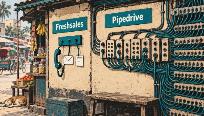Freshsales না Pipedrive—$৯ শুরু, কিন্তু সংযোগে প্রায় ৩০ বনাম ৪০০