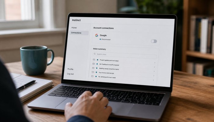 Instinct puede actuar por ti: desconectarlo no borró los correos
