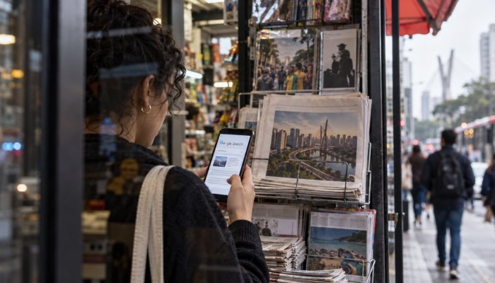 Google põe fontes no topo da busca com IA — o teste ainda é limitado