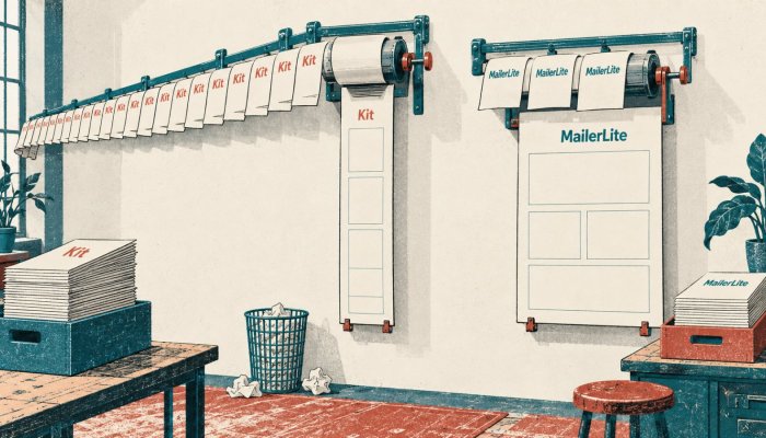 MailerLite یا Kit؟ بڑی مفت فہرست کمزور ایڈیٹر کو نہیں چھپاتی