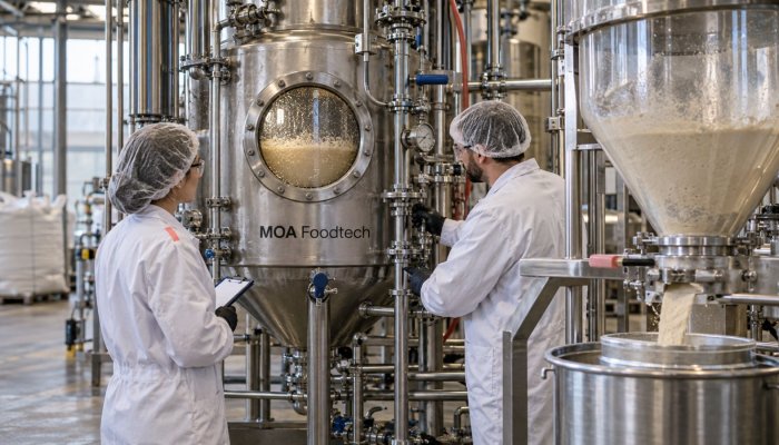 MOA Foodtech को 3.3 मिलियन यूरो—225,000 लीटर पैमाना अगली कसौटी