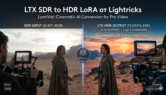 Cinematic AI: Lightricks Unveils LTX SDR-to-HDR LoRA