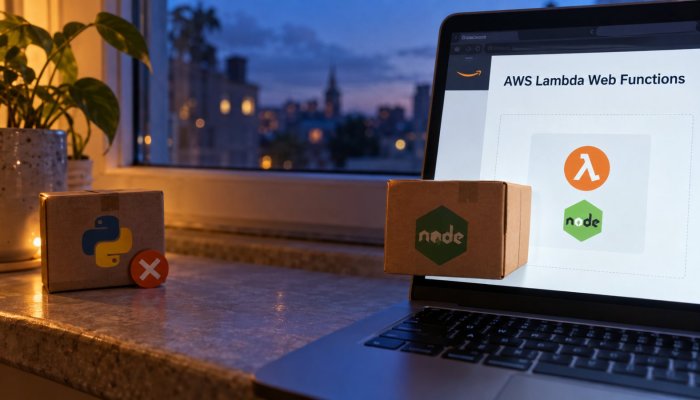 AWS Lambda пушта веб-сервери без адаптери, но засега само со Node.js