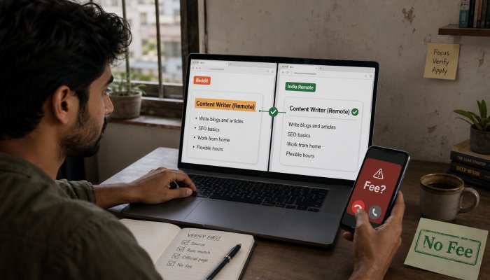 remote jobs india reddit: जुलाई 2026 में असली दूरस्थ नौकरियाँ कैसे जाँचें