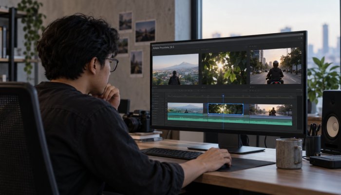 Premiere 26.5 membuat B-roll di timeline—hasil AI tetap perlu diperiksa