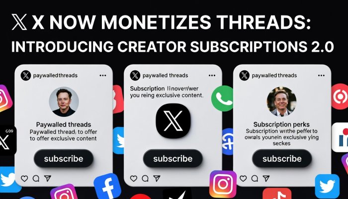 X Now Monetizes Threads: Introducing Creator Subscriptions 2.0