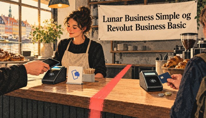 Lunar eller Revolut Business? 156 kr. skiller startprisen