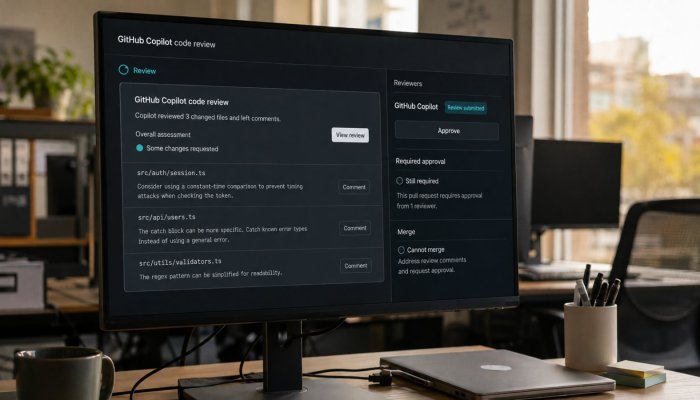 GitHub CopilotがPRを承認可能に、初期設定ではマージ要件を満たさない