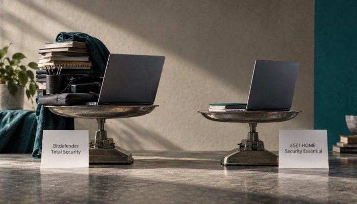 Bitdefender vai ESET: 99,5% aizsardzība saduras ar funkciju dziļumu
