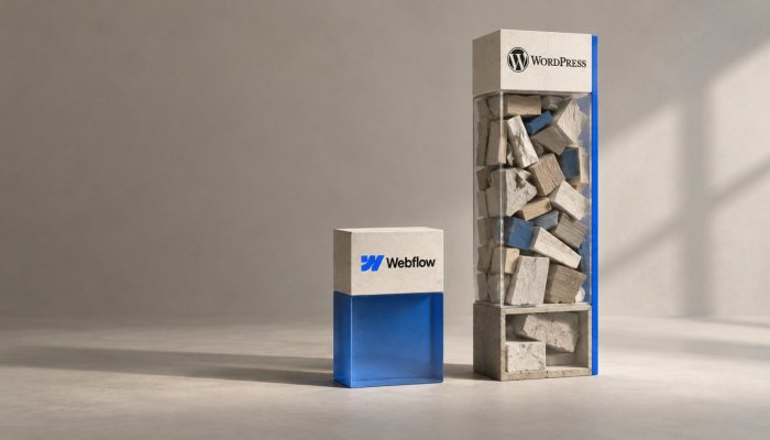 Webflow ou WordPress : la maintenance peut tripler le coût sur trois ans