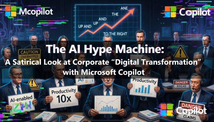 The AI Hype Machine: A Satirical Look at Corporate "Digital Transformation" with Microsoft Copilot