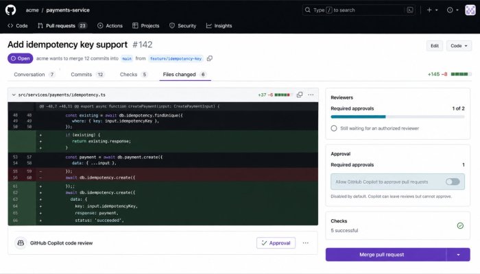 GitHub Copilot اب PR منظور کرسکتا ہے—مگر اختیار پہلے سے بند ہے