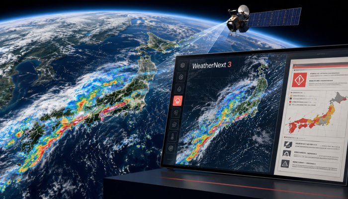 WeatherNext 3は毎時更新へ、5km予報でも警報には使えない