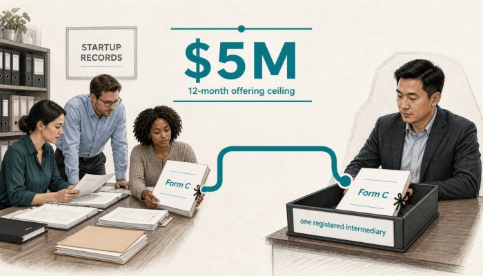 Reg CF Can Raise $5M—but the Offering Needs One Registered Intermediary