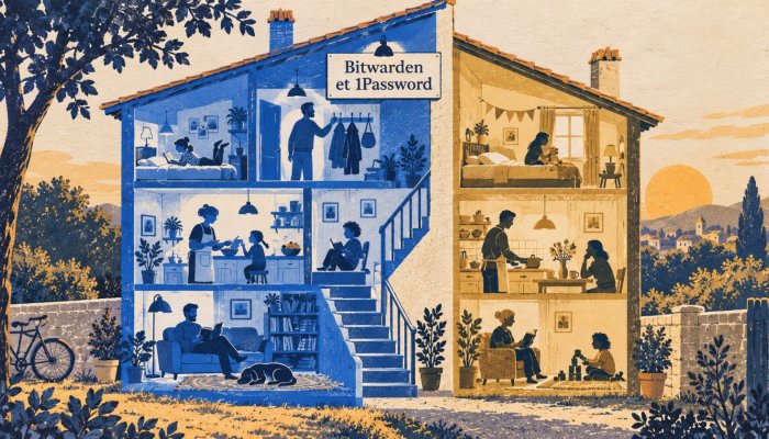 Bitwarden ou 1Password : la gratuité s’oppose au confort familial