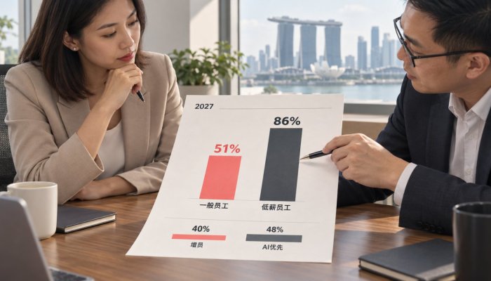 新加坡51%雇主拟冻结或放缓加薪，低薪员工是例外