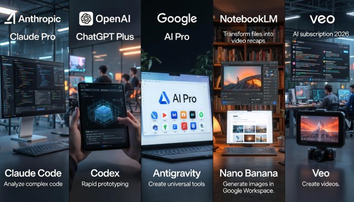 Choosing the Best $20/Month AI Subscription in 2026: Claude Pro, ChatGPT Plus, or Google AI Pro?