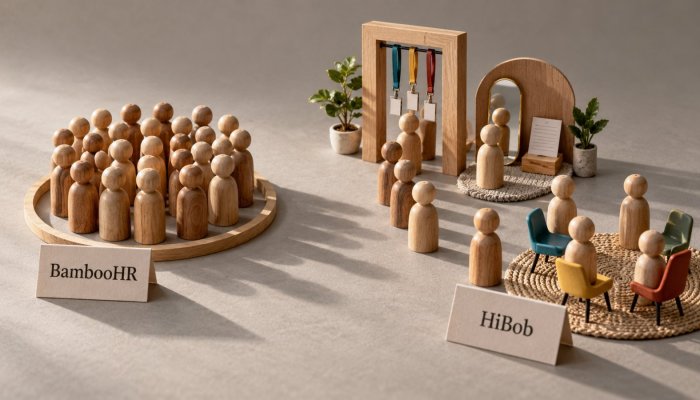 BambooHR eða HiBob: gagnsætt verð mætir einingakerfi