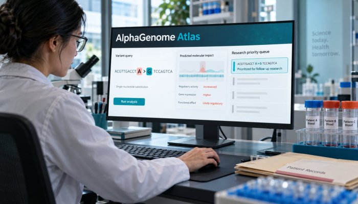 AlphaGenome Atlas memetakan 9 miliar mutasi—hasilnya bukan diagnosis