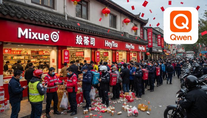 Chaos in China's Bubble Tea Shops: Alibaba's Qwen AI Giveaway Sparks Massive Queues and Tops App Store Charts