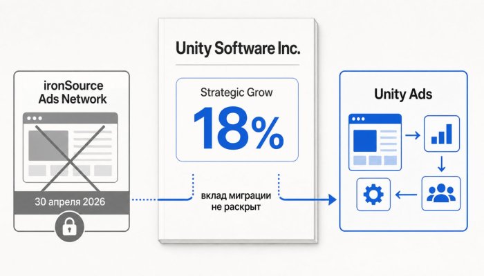Рекламный бизнес Unity ускорился на 18% — но часть роста пришла от закрытия сети