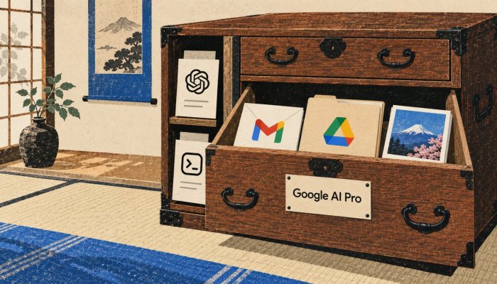 ChatGPT PlusかGoogle AI Proか、決め手はモデルより保存先