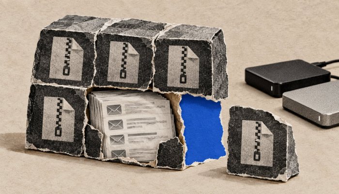 Gmail کی مکمل نقل نکالیں—Takeout archive صرف سات دن رہتا ہے