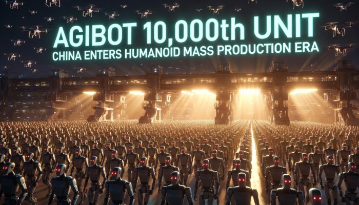 China Hits a Major Milestone: AgiBot Produces Its 10,000th Humanoid Robot — And the Acceleration Is What Matters