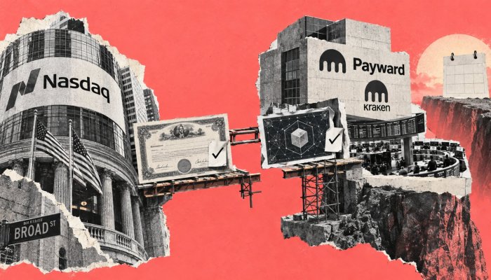 Nasdaq põe US$100 mi na Kraken — ações tokenizadas mantêm voto